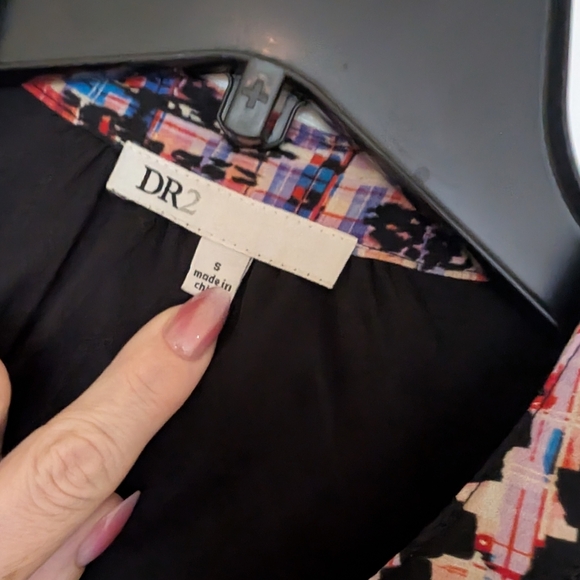 DR2 Vibrant Plaid and Abstract Dress Size Small - Picture 7 of 8